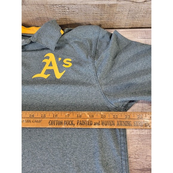 NIKE Oakland A's Dri Fit Polo Casual shirt MLB Oakland A's Size MED - Picture 8 of 11